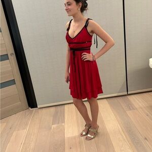 Miss Sixty Red and Black Mini Dress